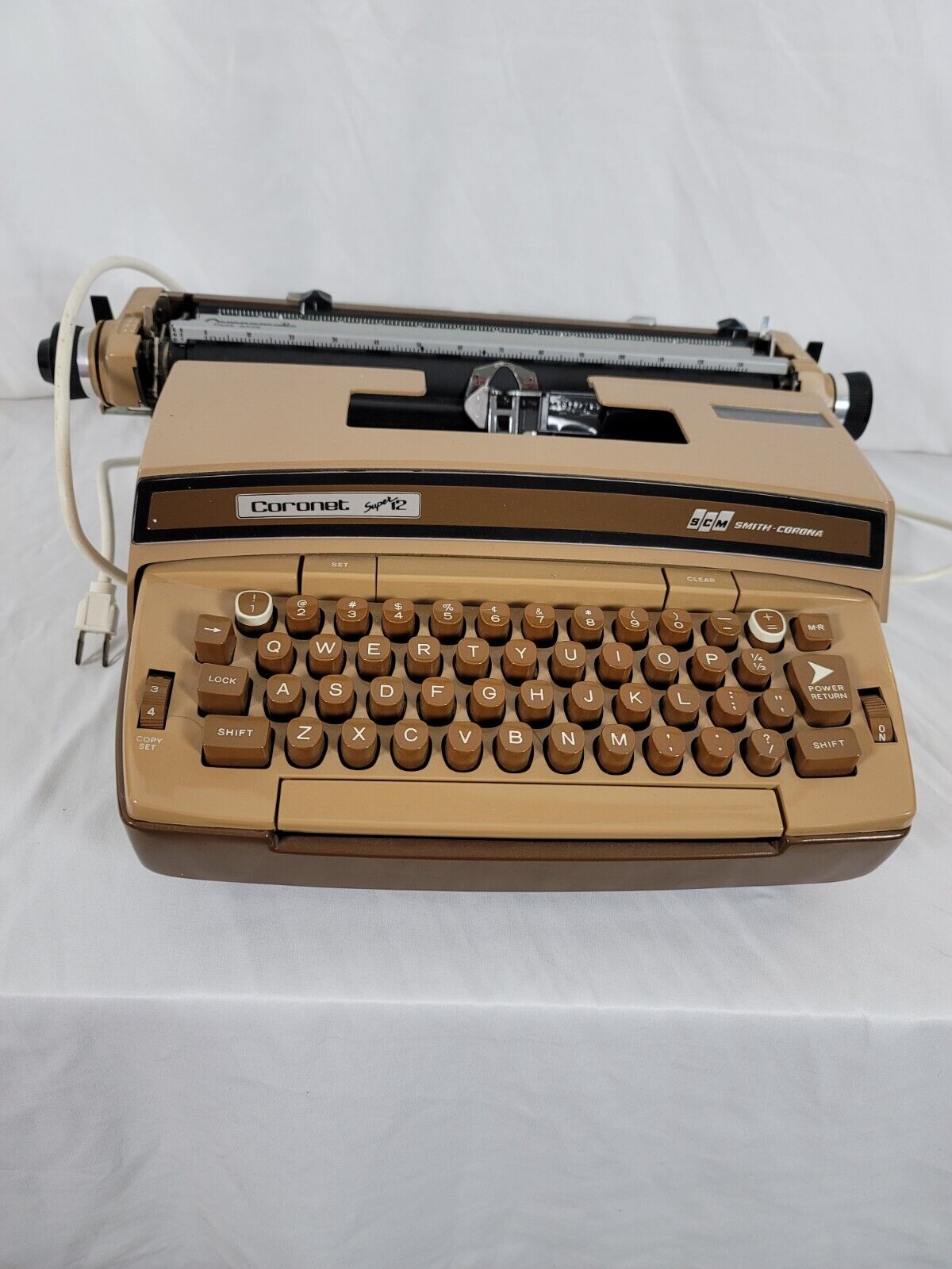 Smith Corona Coronet Super 12 Electric Typewriter  No Case