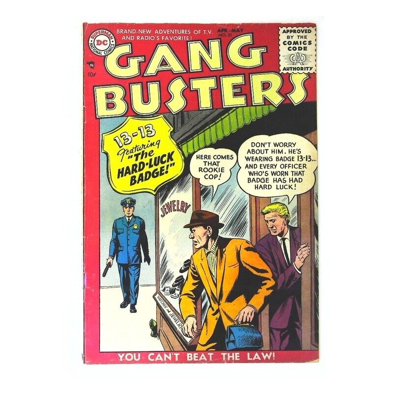 Gang Busters (1947 series) #51 in Very Good + condition. DC comics [h\\
