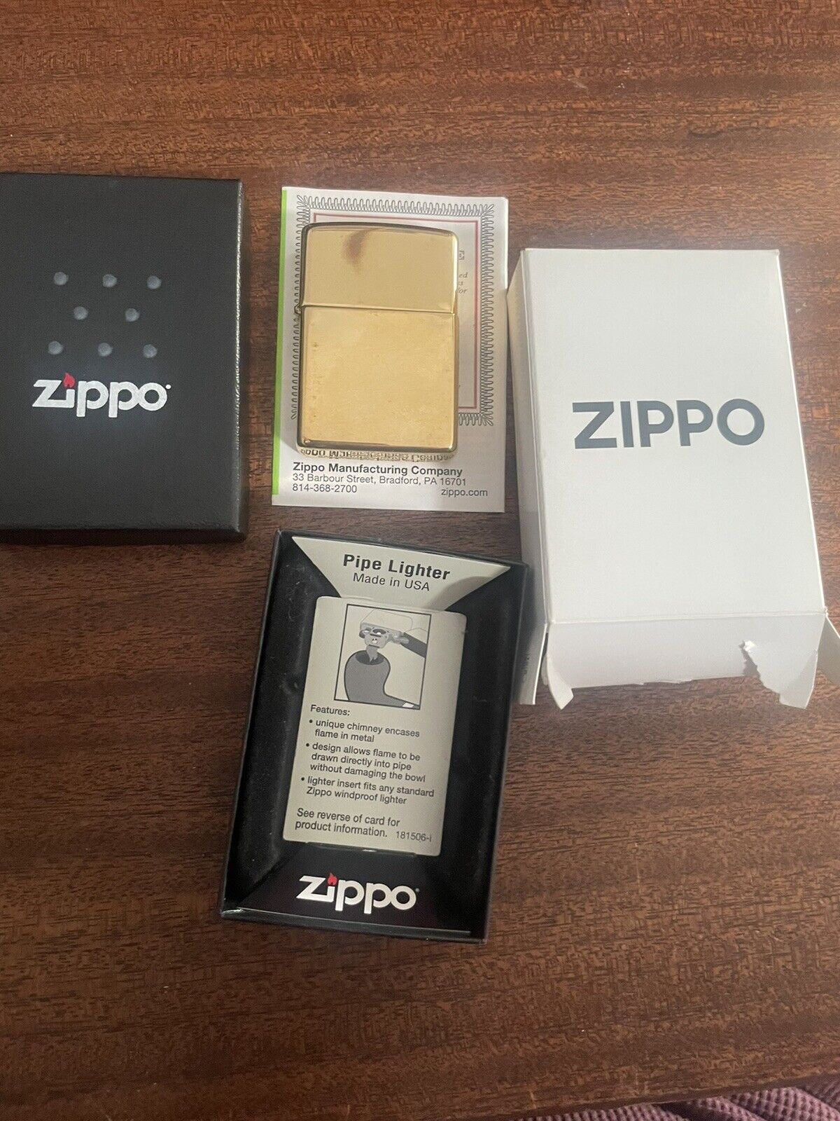zippo lighter vintage It’s For A Pipe Brand new In The Box 