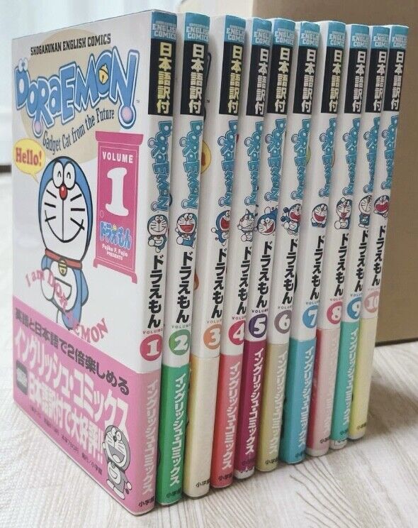 Doraemon English Translation Version Vol.1-10 Complete Set Manga Comic Book New