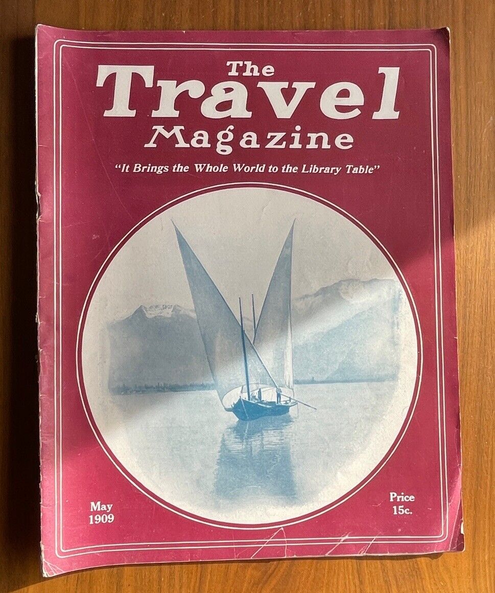 The Travel Magazine May 1909 Vintage