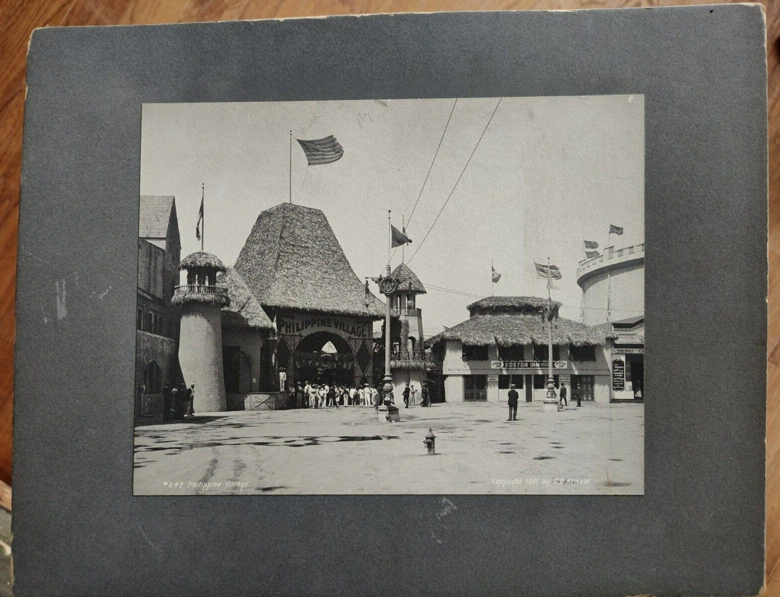 1901 Pan American Exposition 11 x 14 Midway Photo Philippine Village  Boston Inn