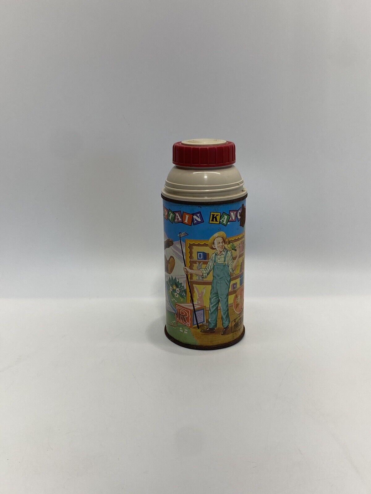 Vintage 1964 CAPTAIN KANGAROO Thermos Bob Keeshan Associates, Inc. Bottle # 2011