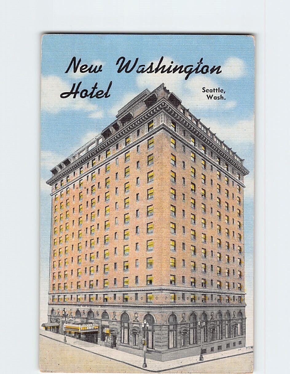 Postcard New Washington Hotel Seattle Washington USA