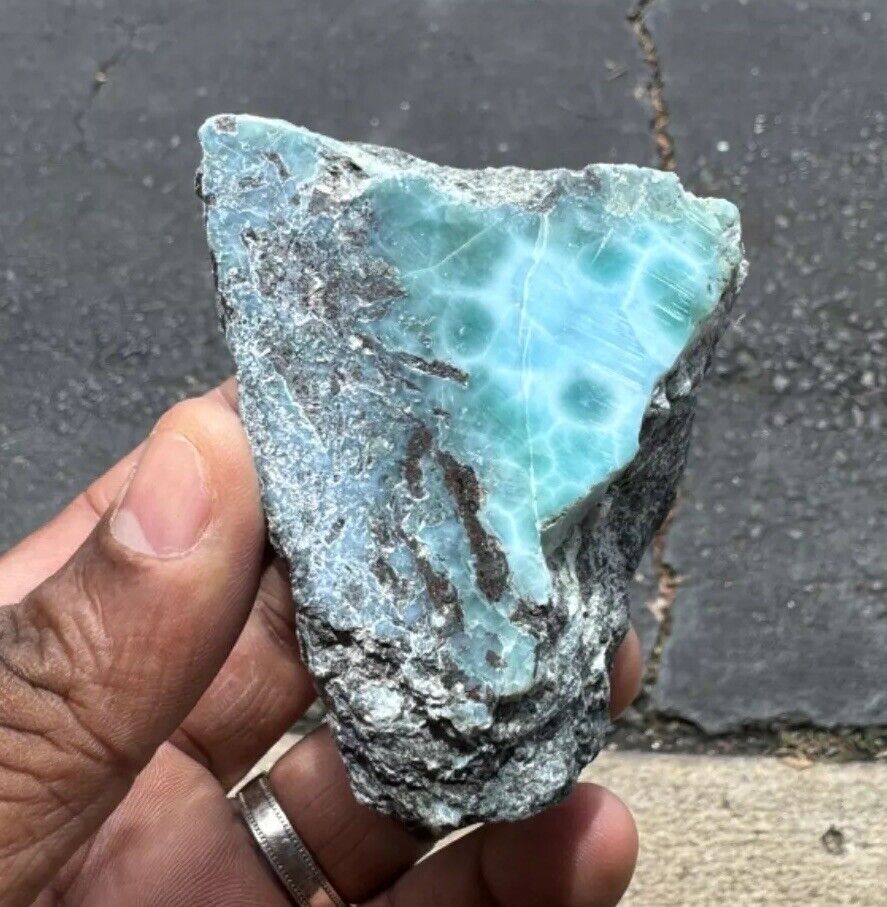 3.2 Inch Stunning Blue Natural Larimar Lapidary Stone Polished