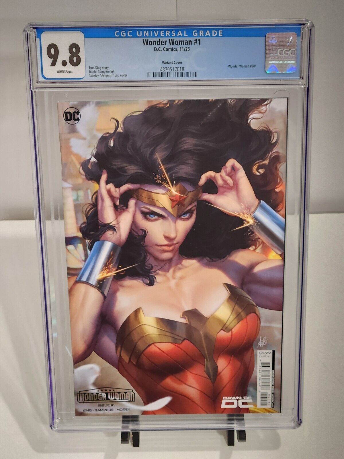 Wonder Woman #1 CGC 9.8 Stanley Artgerm Lau Variant 