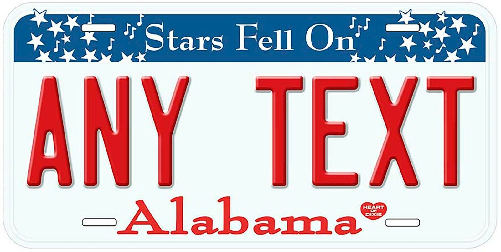 Any US State Personalized Car Custom Auto License Plates