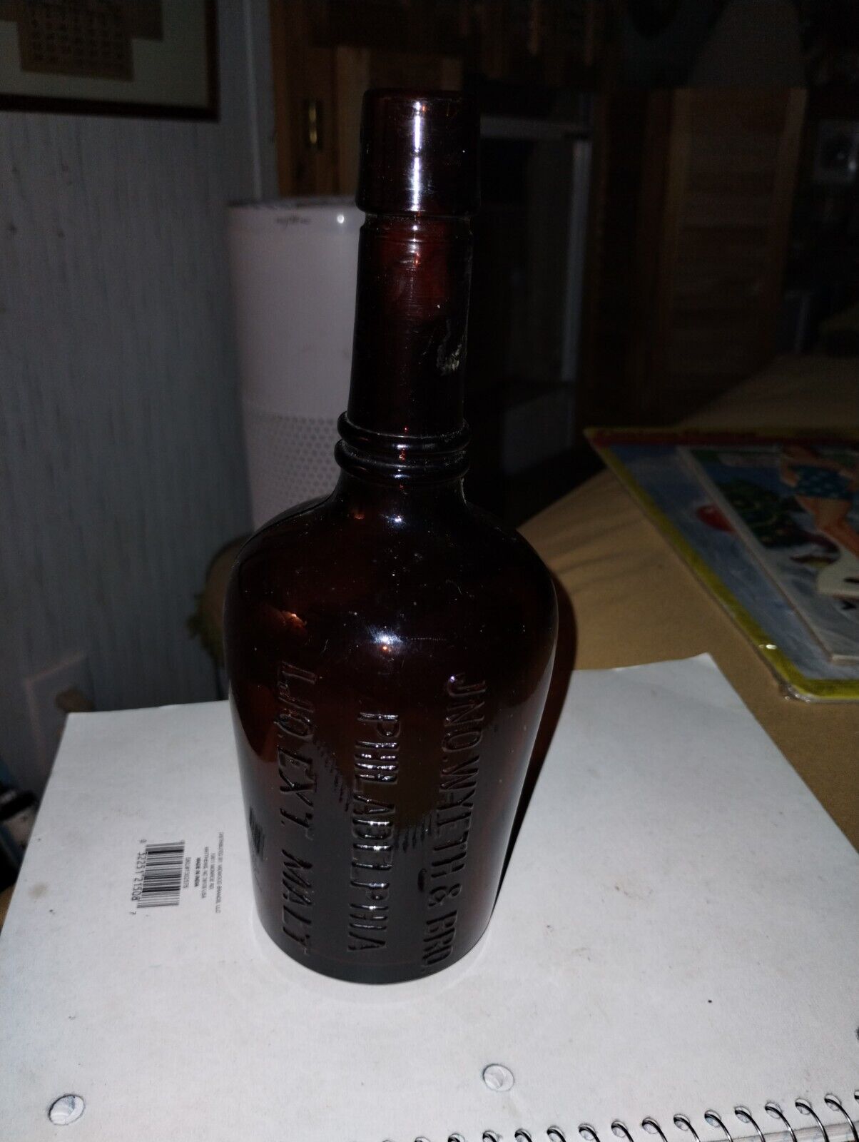 Antique JNO Wyeth & Bro. Philadelphia Lio Ext Malt  Bottle