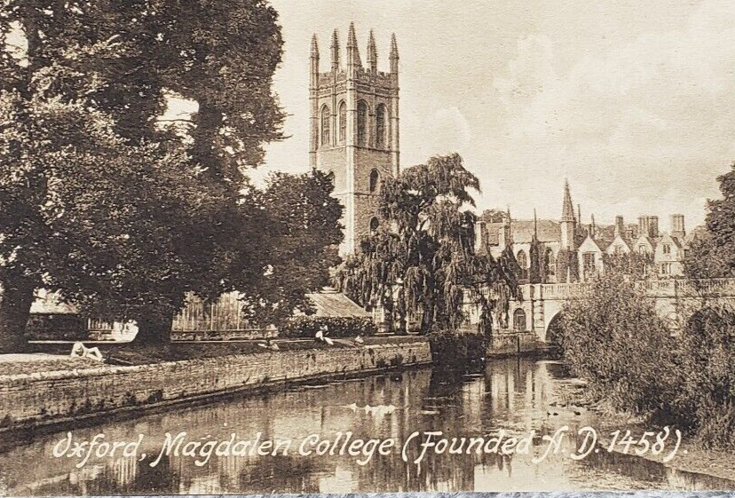 Vintage 1919 Magdalen College Oxford England George Davis 7 The Turl