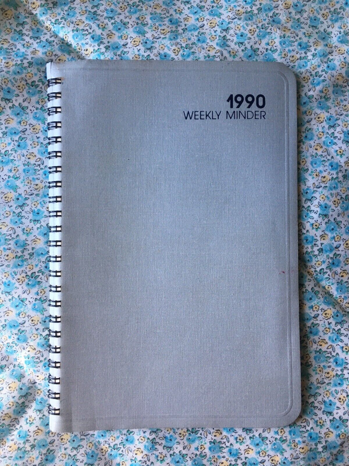 1990 Handwritten Diary, Ephemera, Daily Weather, Church Lady, K-Mart, OOAK NC