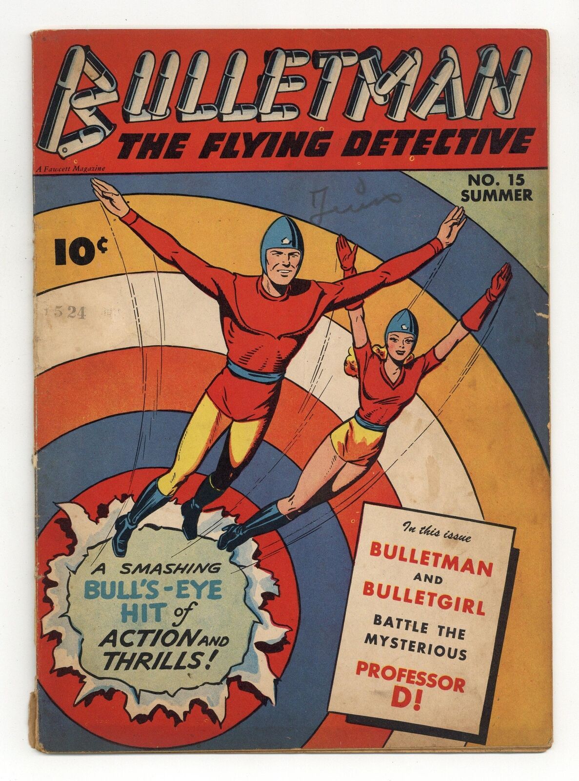 Bulletman #15 GD+ 2.5 1946