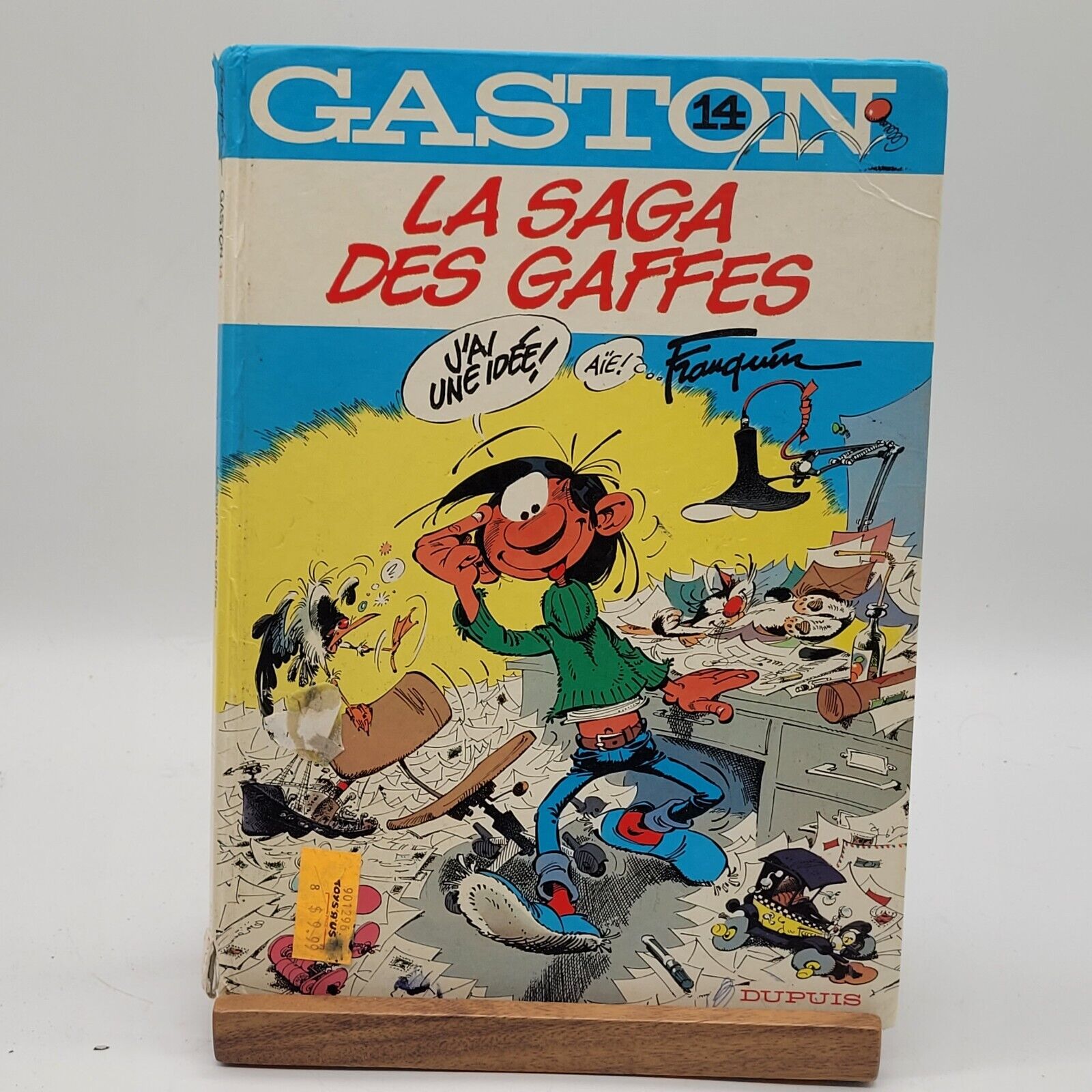 Dupuis Gaston La Saga Des Gaffes  French Hardcover Comic Hard # 14 Vintage 1982