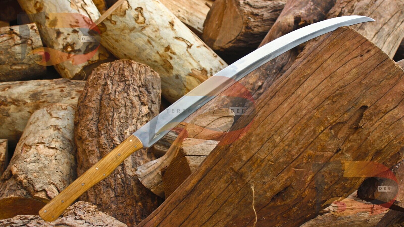 Handmade D2 Tool Steel Curve Sword | Battle Ready Sword