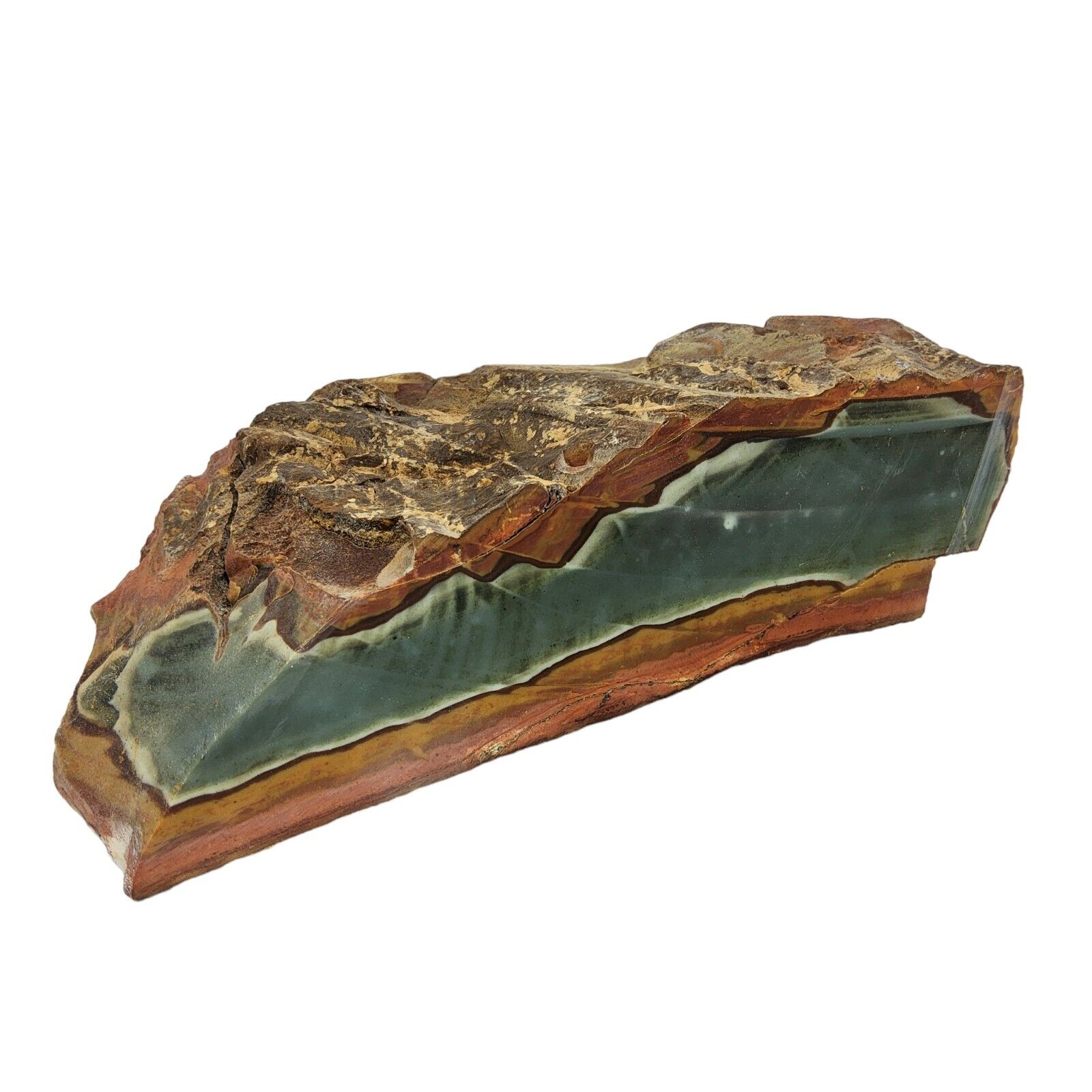 Polychrome Jasper, 1.75 lbs, landscape, cabbing rough, lapidary, #R-5933
