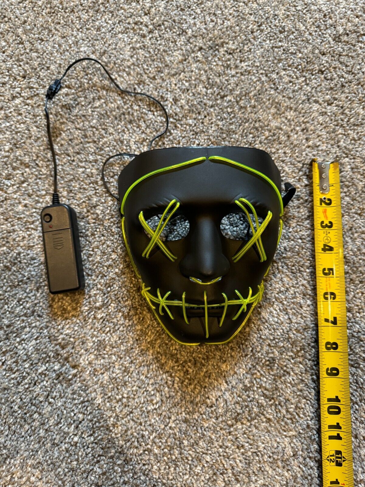 Unisex Purge Mask LED Light up Mask Halloween Party Props