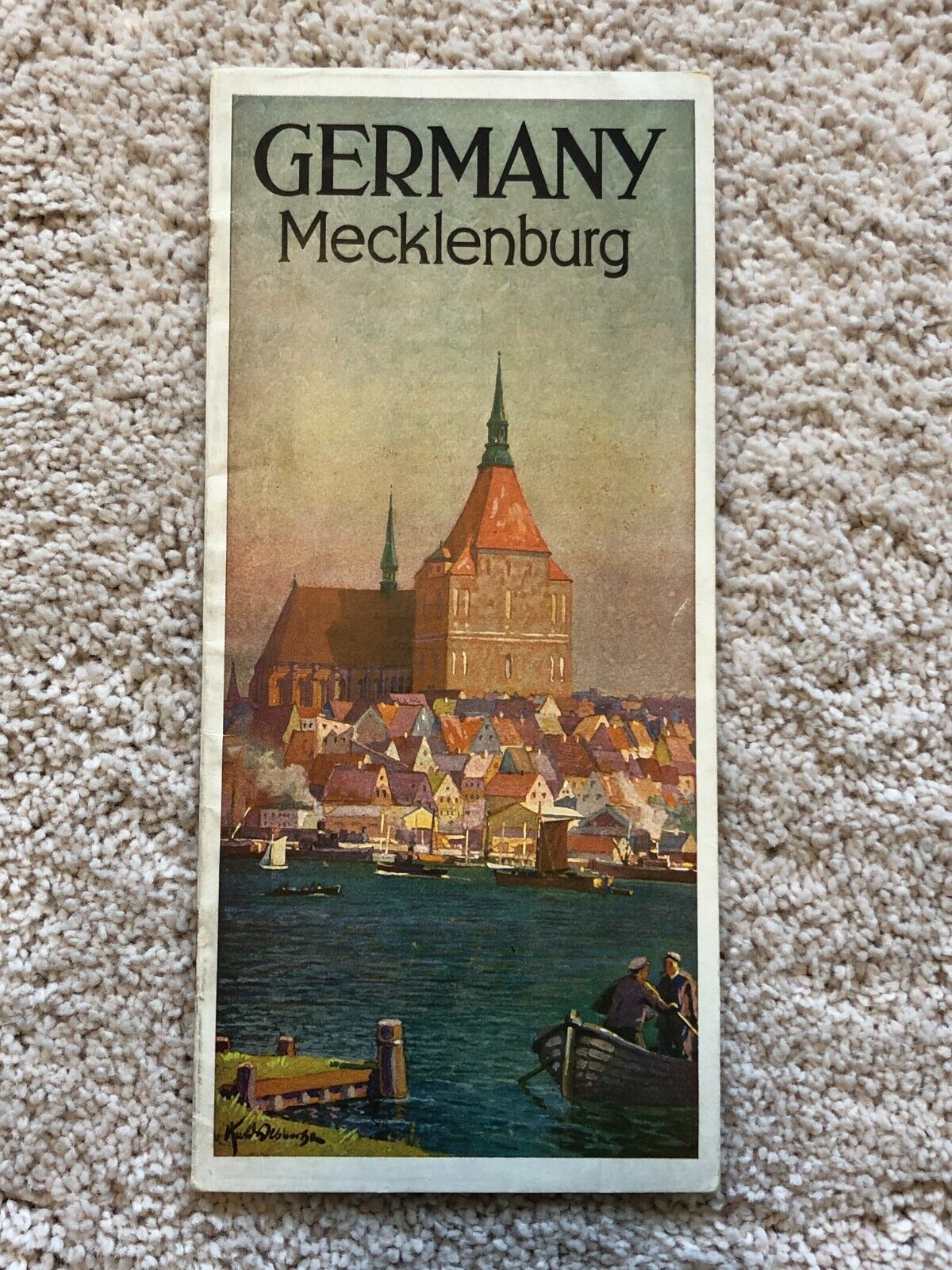 Vintage 1936 Germany - Mecklenburg Guide Book Travel Brochure