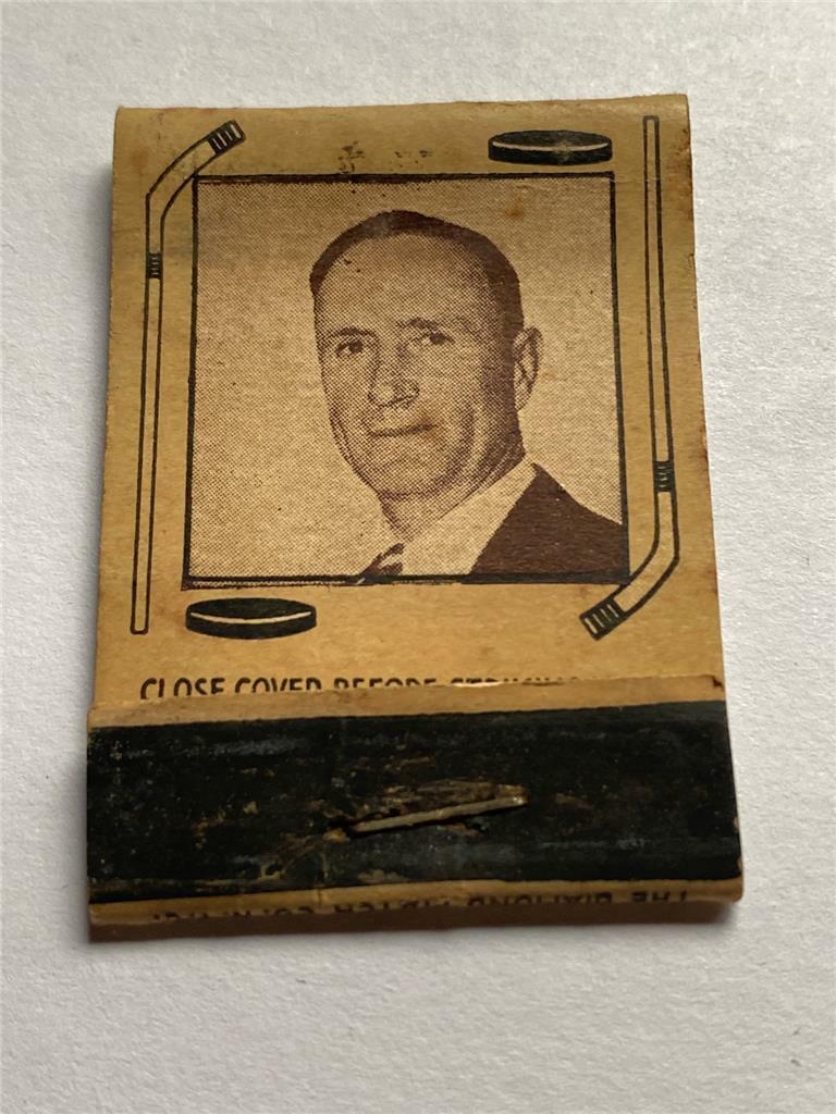 1930\'s Clem Loughlin Manager Chicago Black Hawks Diamond Match EMPTY Matchbook