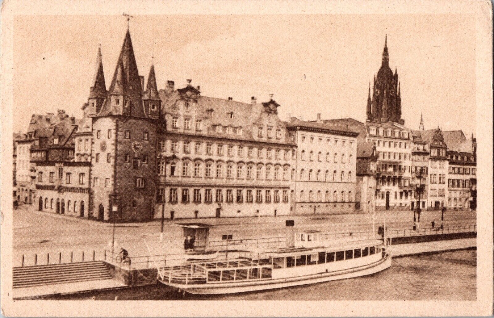 Vtg Frankfurt German Postcard WW2 1930s Unposted Retro Historical Europe  B&W