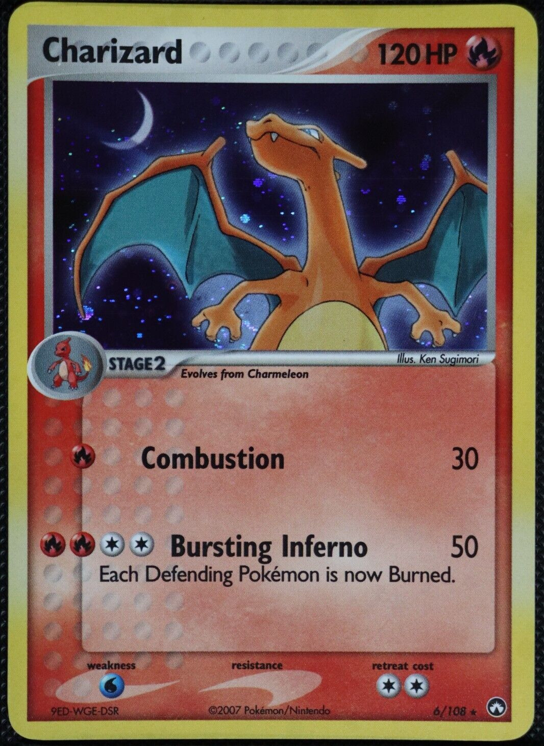 Pokemon Charizard 6/108 ex Power Keepers Light Play Condition