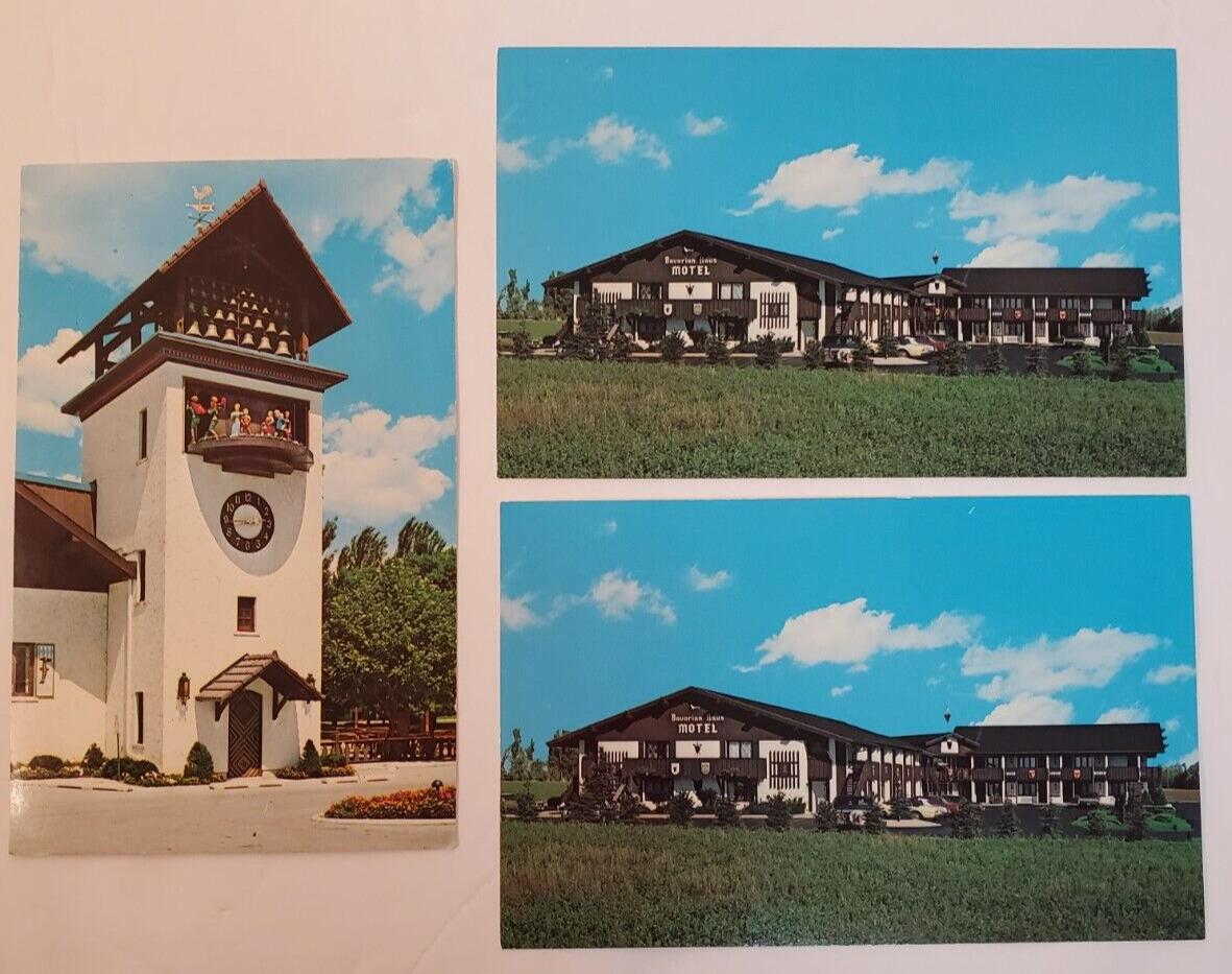 Frankenmuth Michigan Postcards Bavarian Inn Bavarian Haus Lot of 3 Vintage