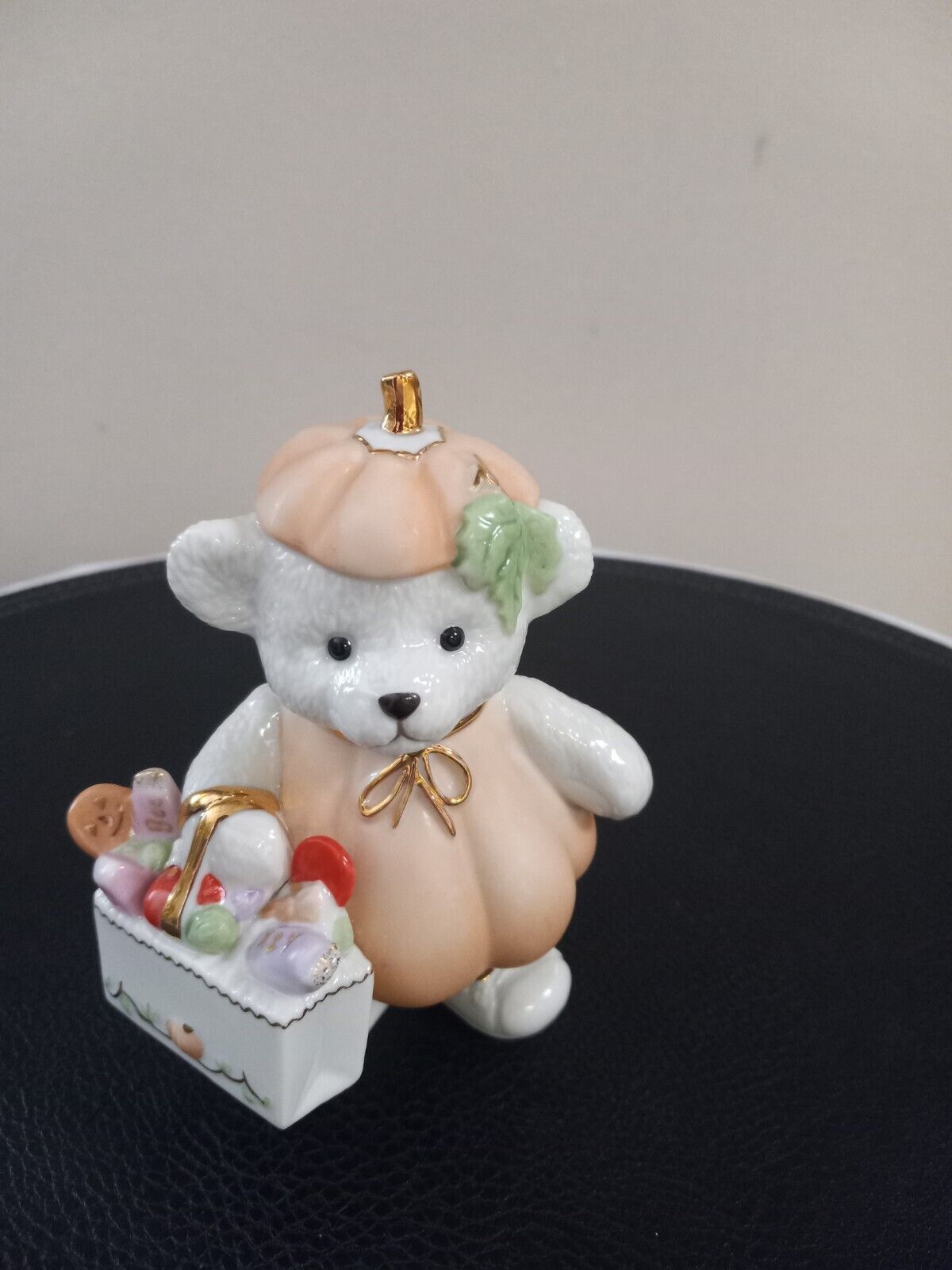 lenox halloween teddy figurine