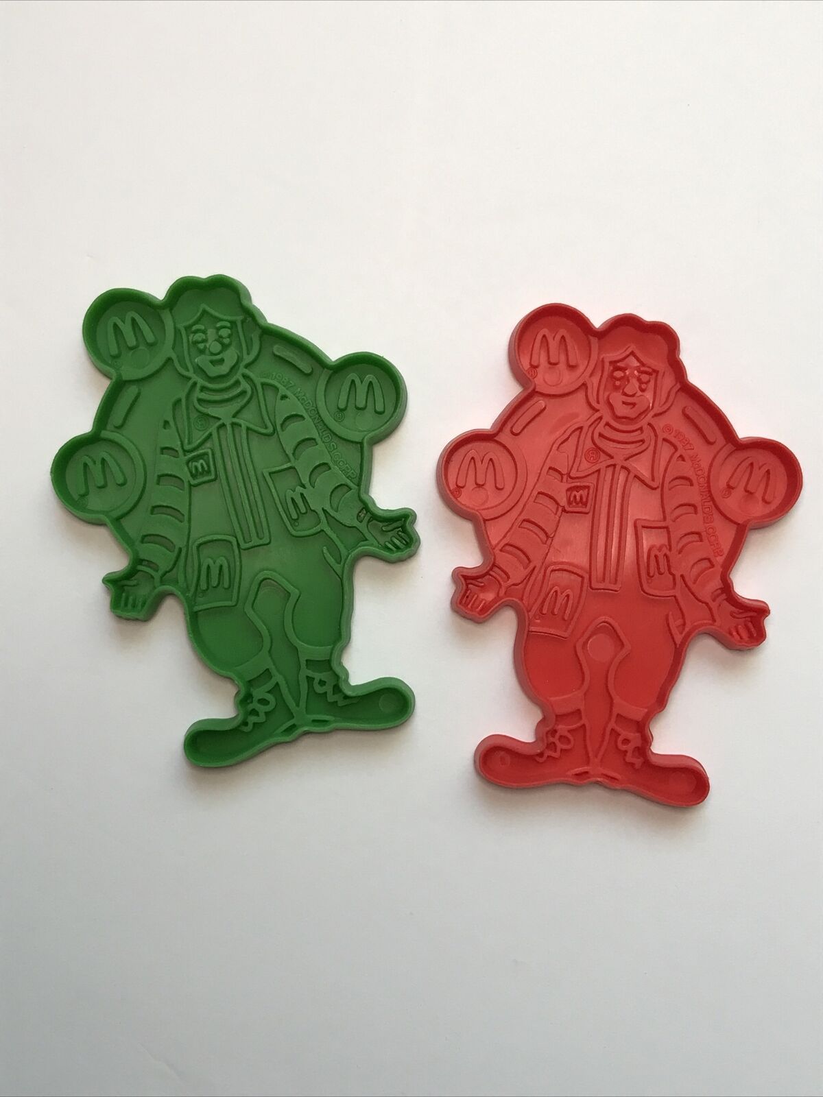 Vintage 1987 Ronald McDonald Juggling Red Green Cookie Cutter McDonald’s Corp.