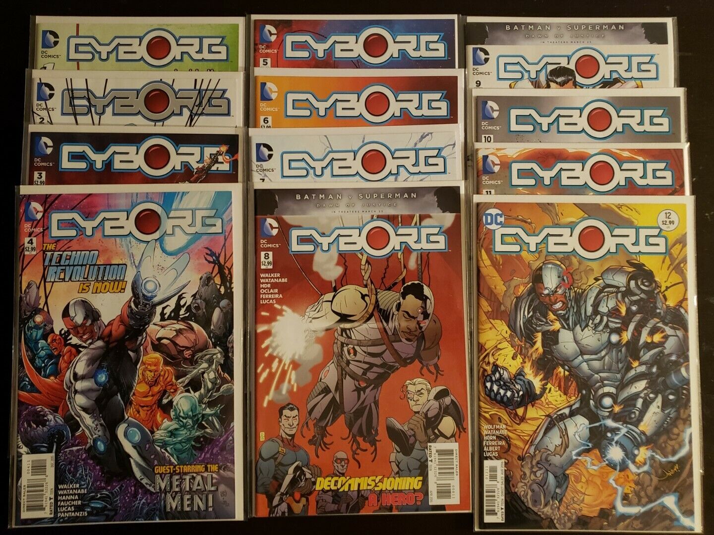 Cyborg (2015-2016, DC Comics) New 52 Series - 12 Issues