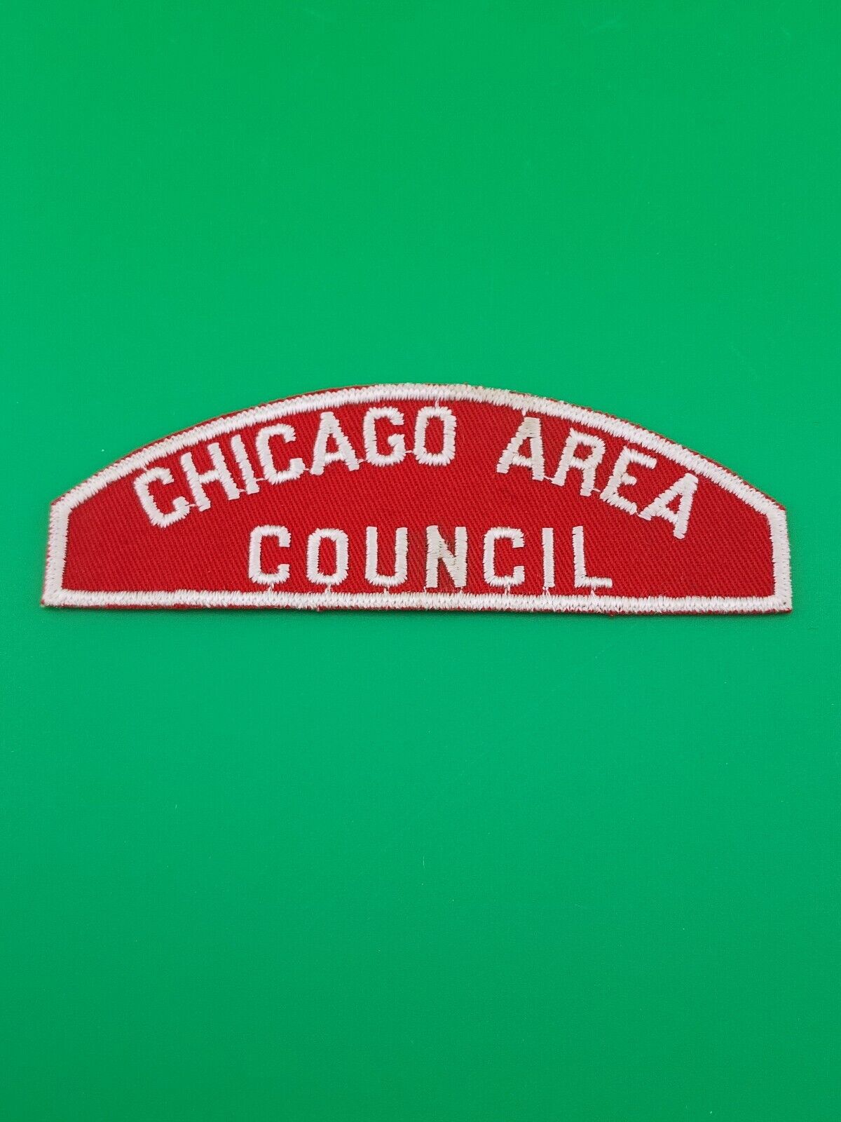Chicago Area Council Red & White Shoulder Flap Patch BSA Boy Scouts America NEW
