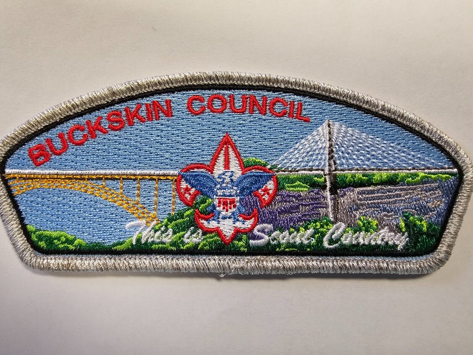 Buckskin Council CSP - Silver Border - New, Never Worn  Very Nice