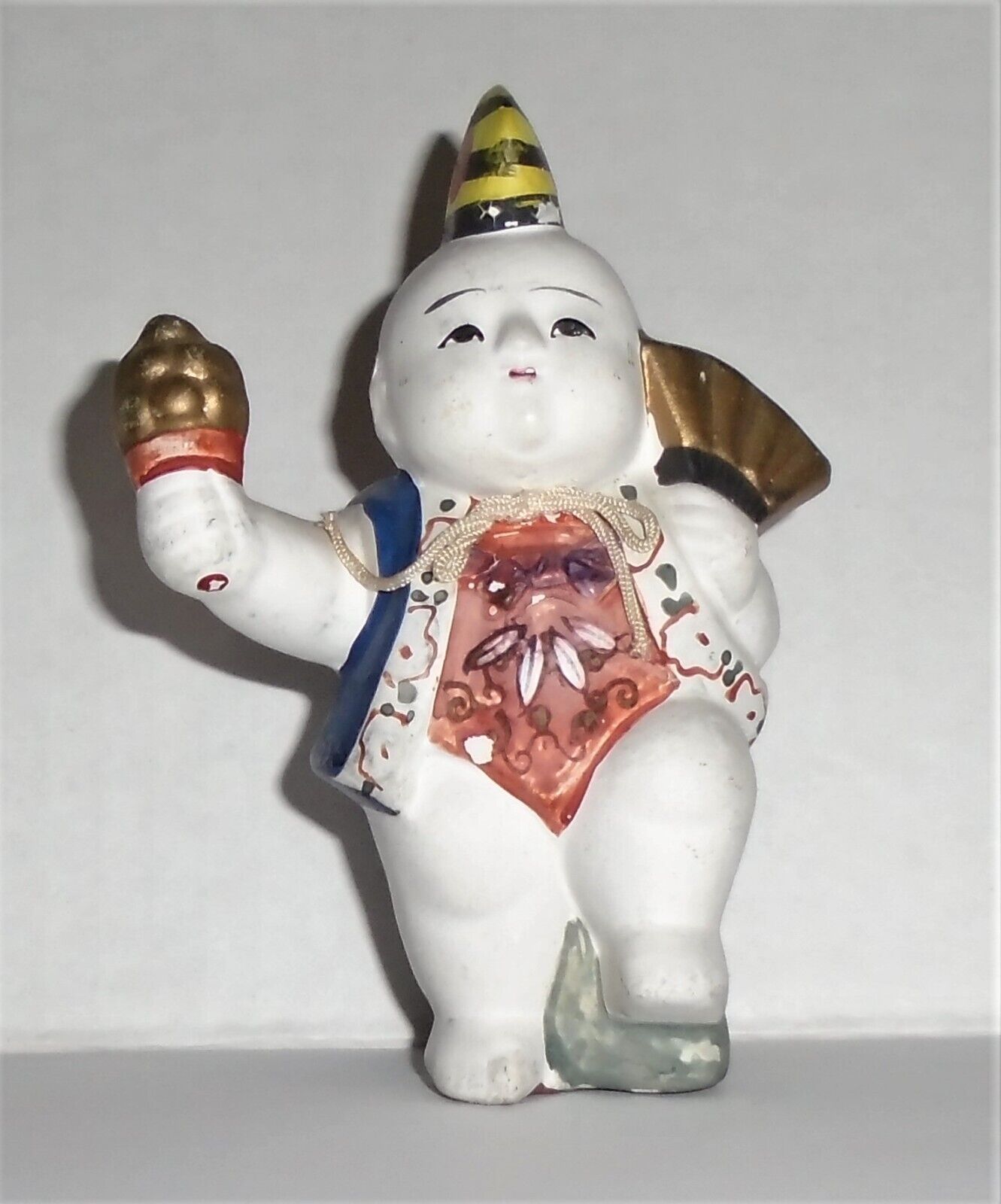 Vintage Ceramic porcelain Bisque Chalkware Japanese Figurine made in Japan