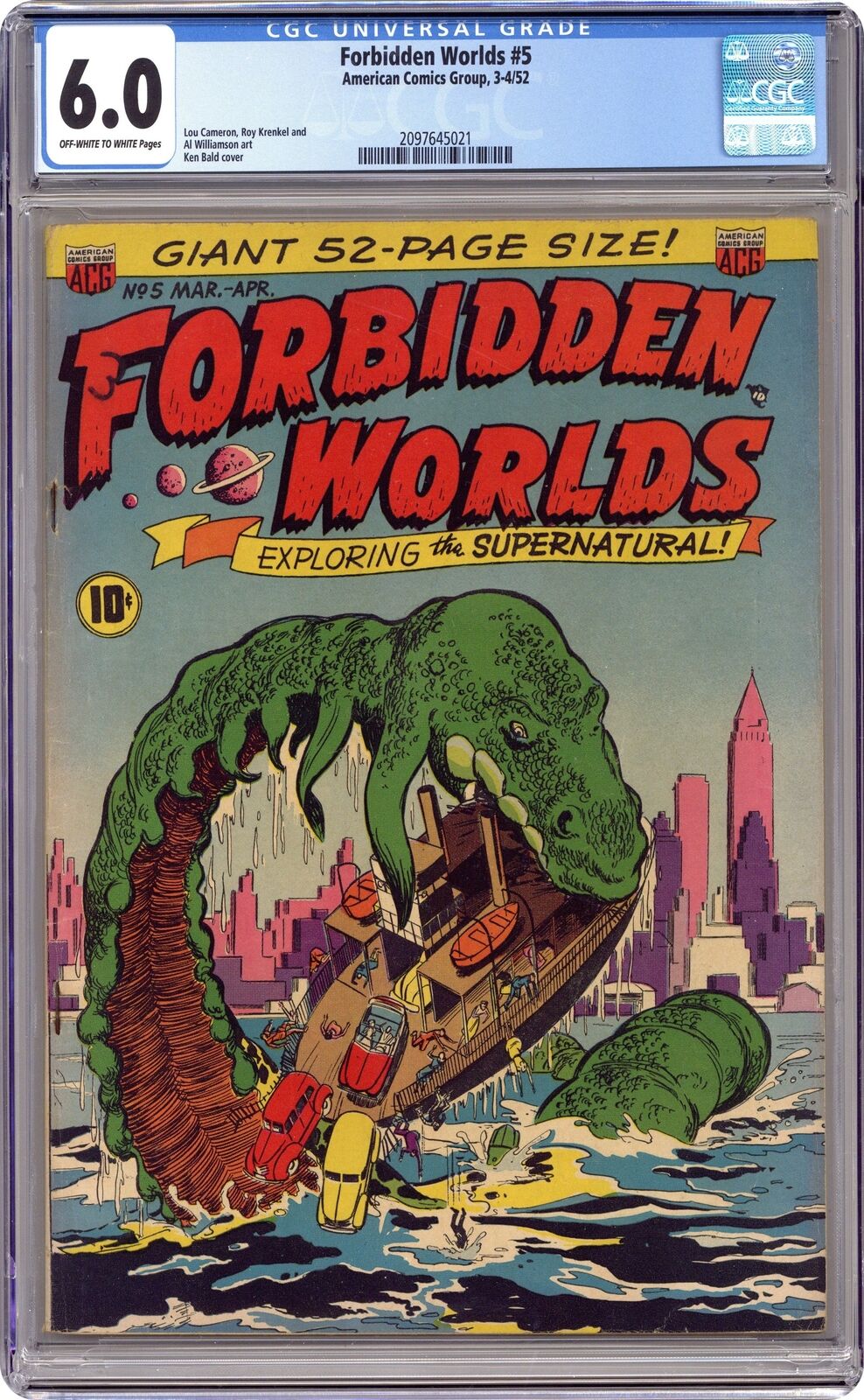 Forbidden Worlds #5 CGC 6.0 1952 2097645021