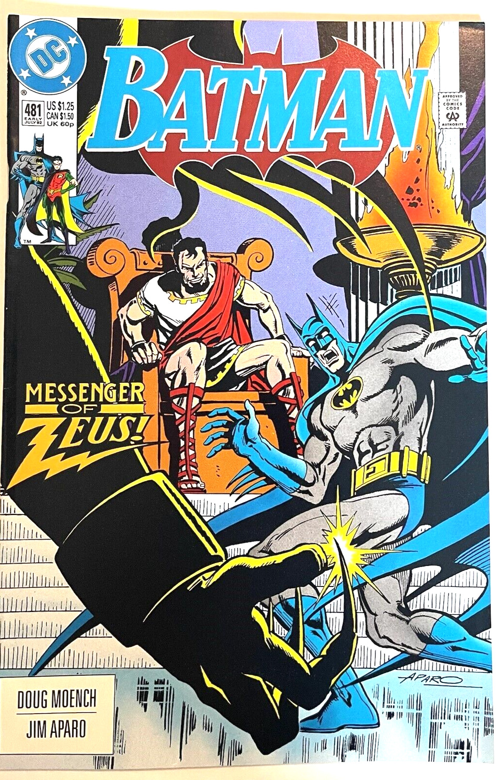 BATMAN #481 CVR A 1992 DC COMICS VF+