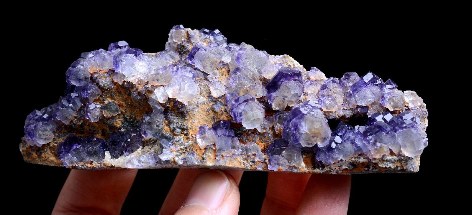 149g Natural Rare Purple Fluorite CRYSTAL CLUSTER Mineral Specimen/ China