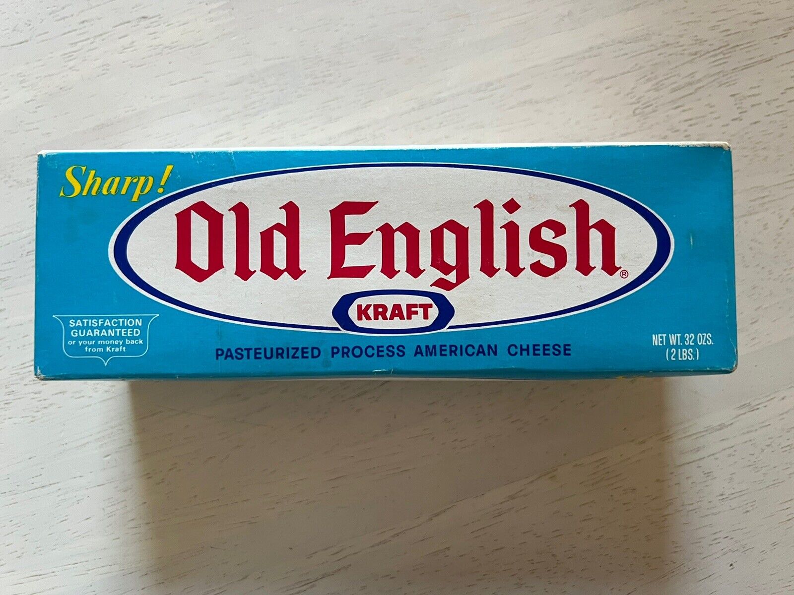 Vintage Kraft Olde English Pasteurized Cardboard Cheese Box
