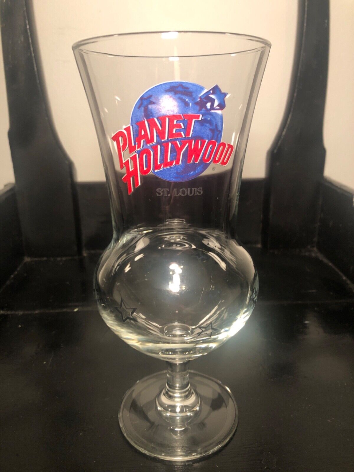 Vintage Planet Hollywood St. Louis Souvenir Collectible Hurricane Cocktail Glass