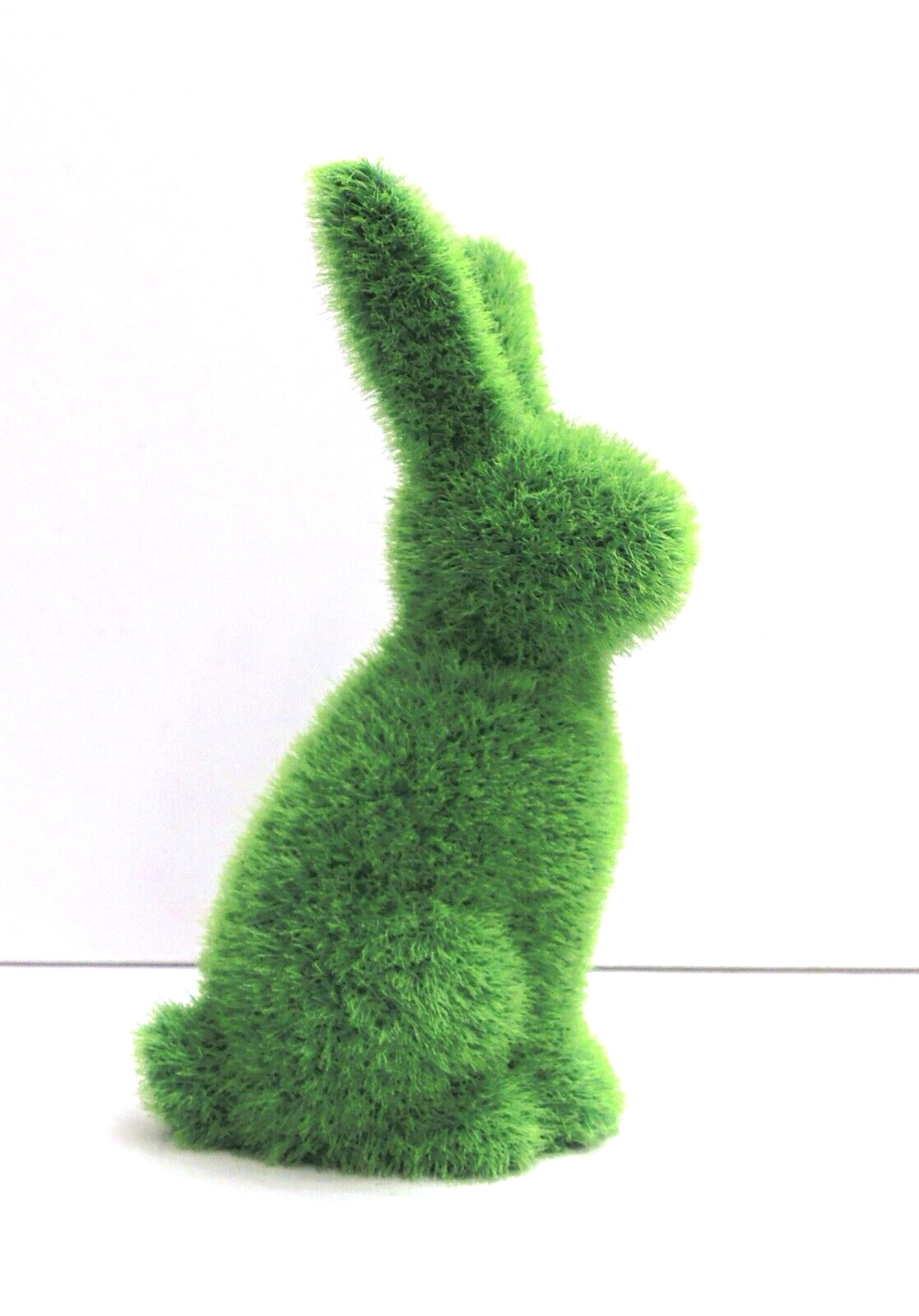 Rabbit Bunny Fuzzy Green Easter Spring Figurine 5\