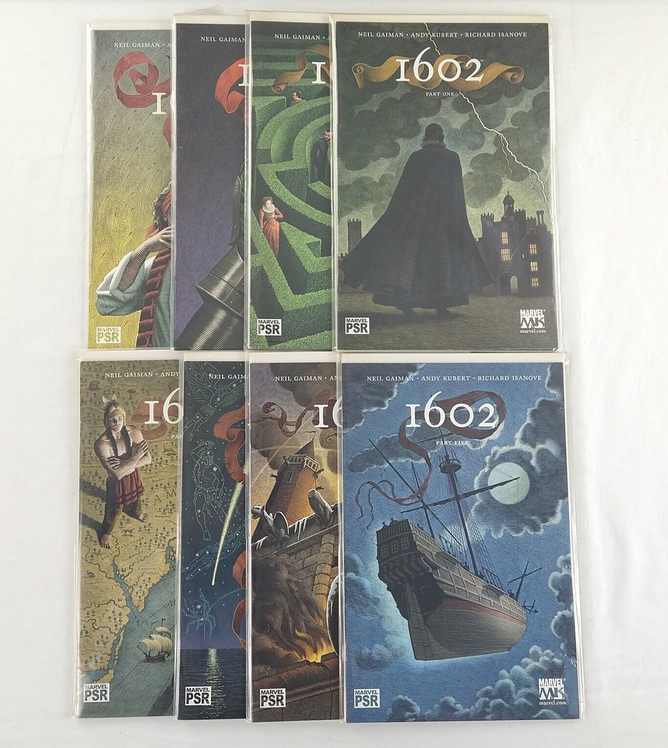1602 #1-8 Complete Set 1 2 3 4 5 6 7 8 Lot (2003 Marvel Comics) Neil Gaiman