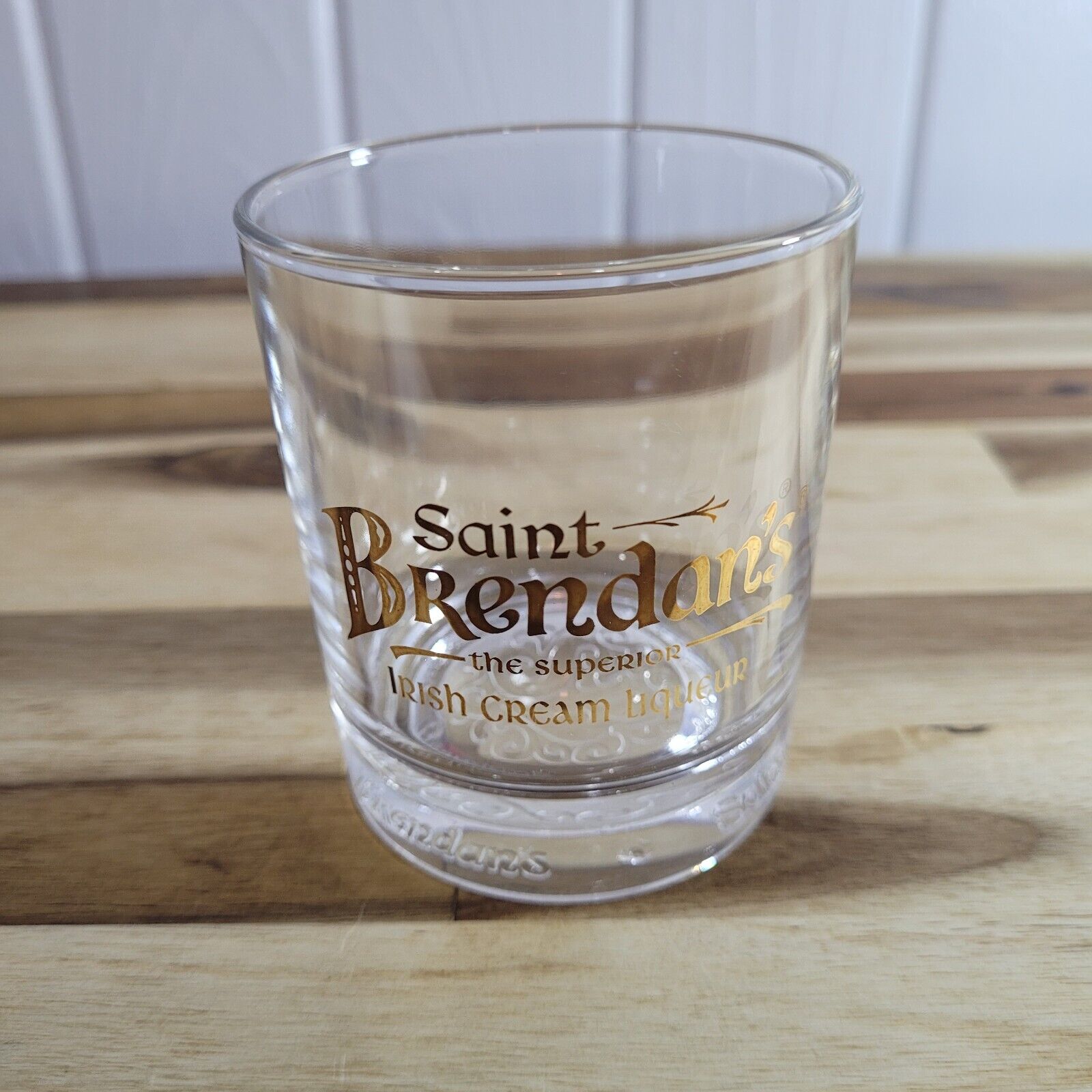 Saint Brendan's Irish Cream Liqueur Whiskey Glass Barware Rock Glass
