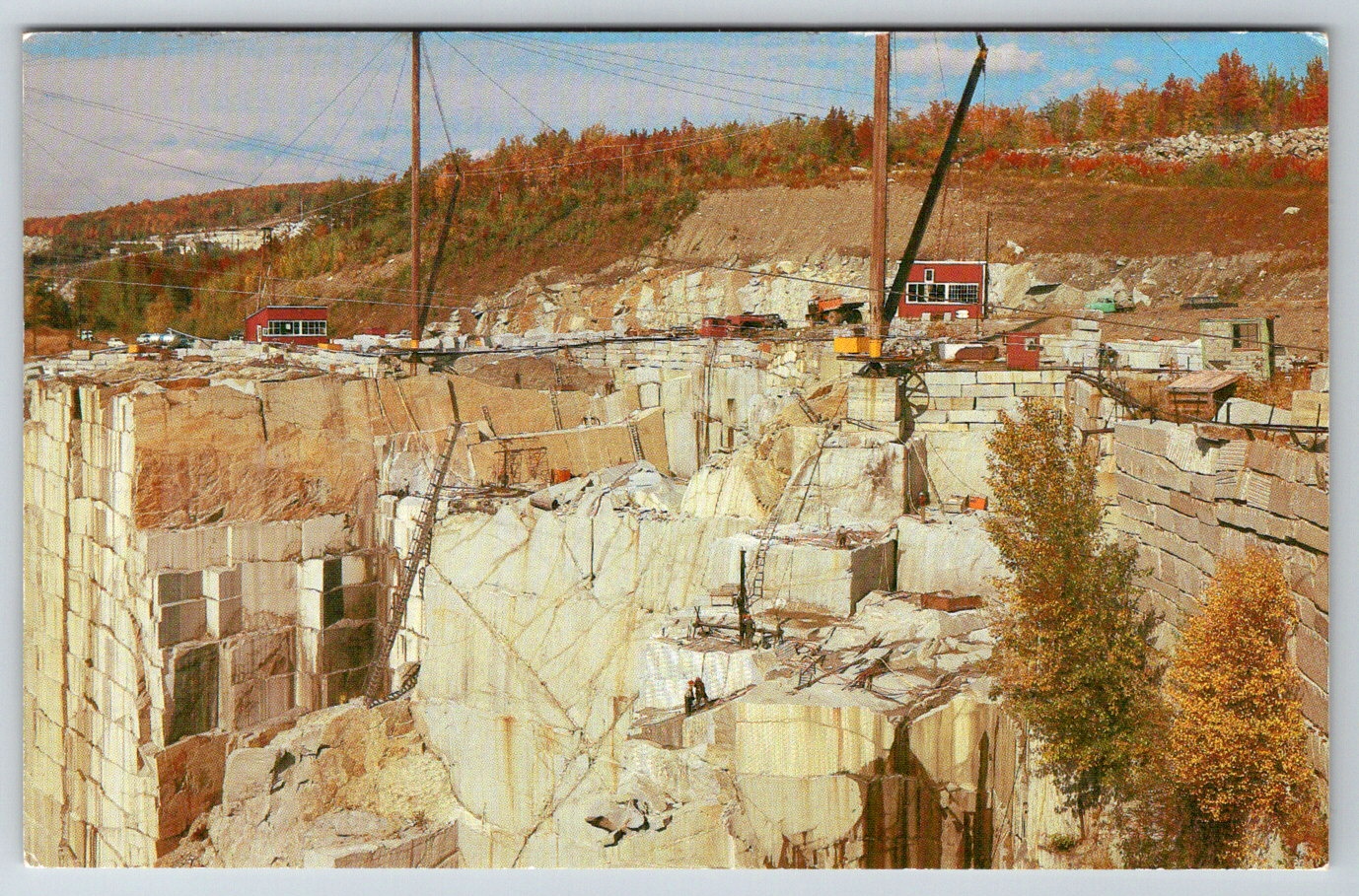 c1960s Rock of Ages Barre Vermont Quarry Granite Vintage Postcard