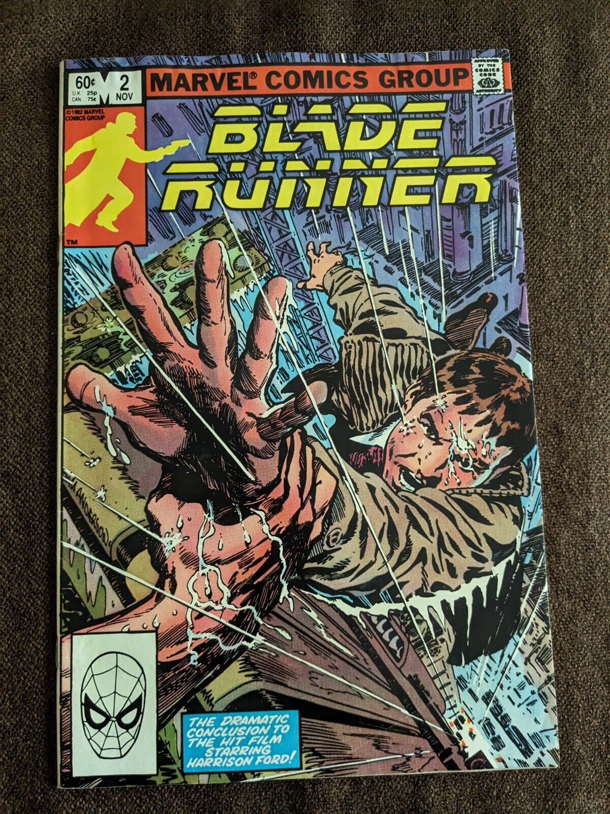 Vintage Comic Book Marvel Blade Runner November 2, 1982 CB1