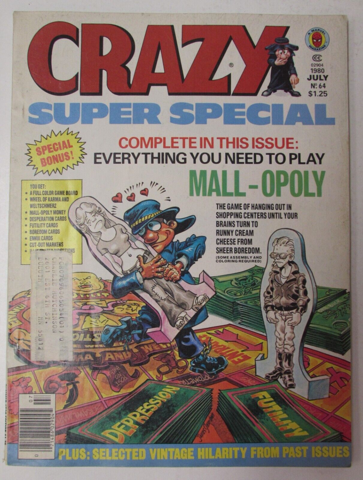 July 1980 #64 - Marvel Crazy Magazine - Super Special Mall-Opoly Issue