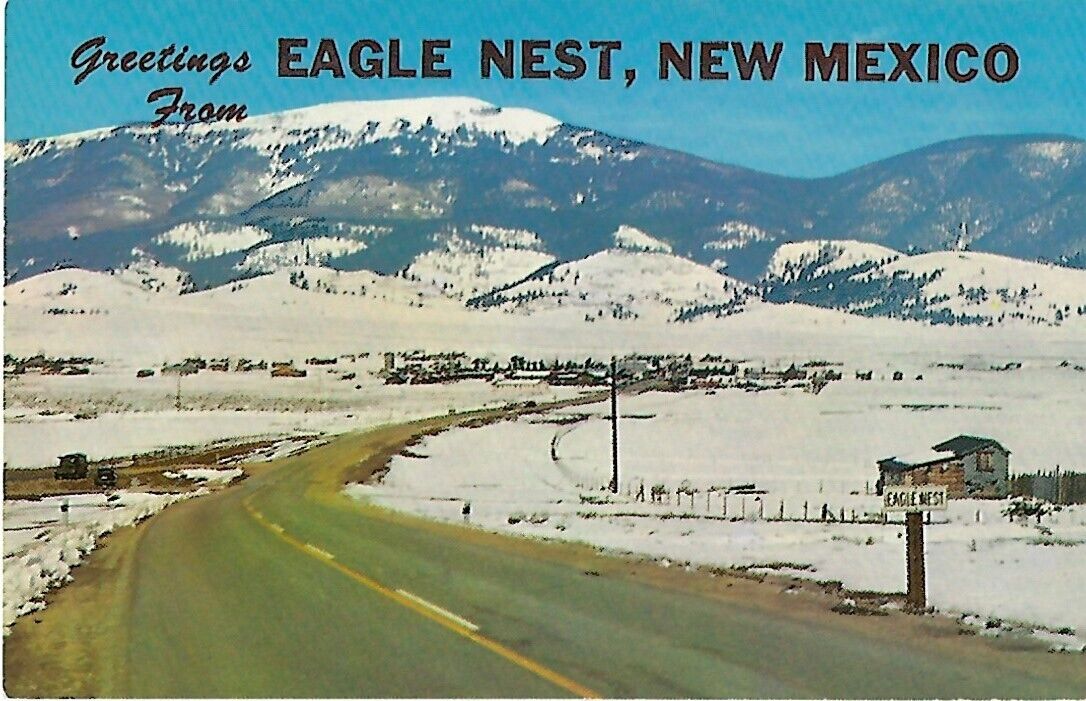 Eagle Nest, New Mexico - Greetings Postcard
