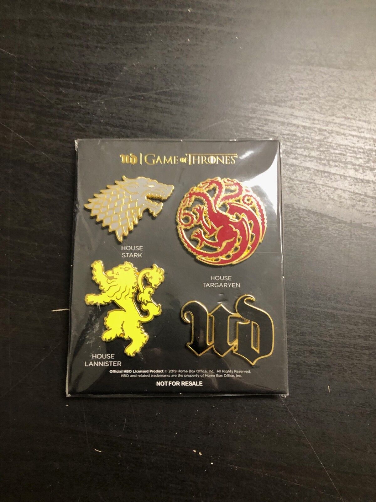 Game of Thrones Pins by Urban Decay 2019 Exclusive HBO PROMO PIN SET 