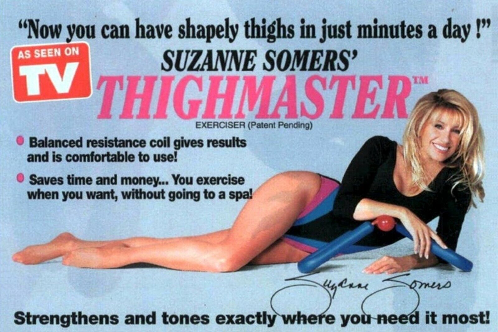 1950s SUZANNE SOMERS TIGHTMASTER SWIMSUIT BIKINI SEXY Ads Vintage Postcard #109