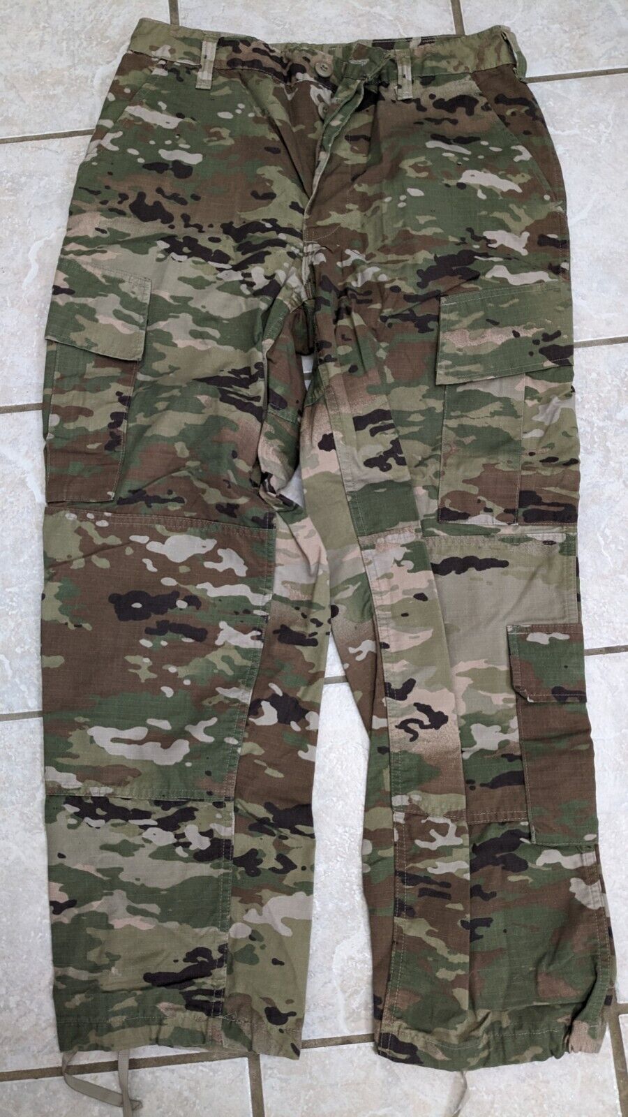 Trouser Army Combat Uniform OCP Multicam ACU USGI 50/50 Nylon/Cotton MED/SHORT
