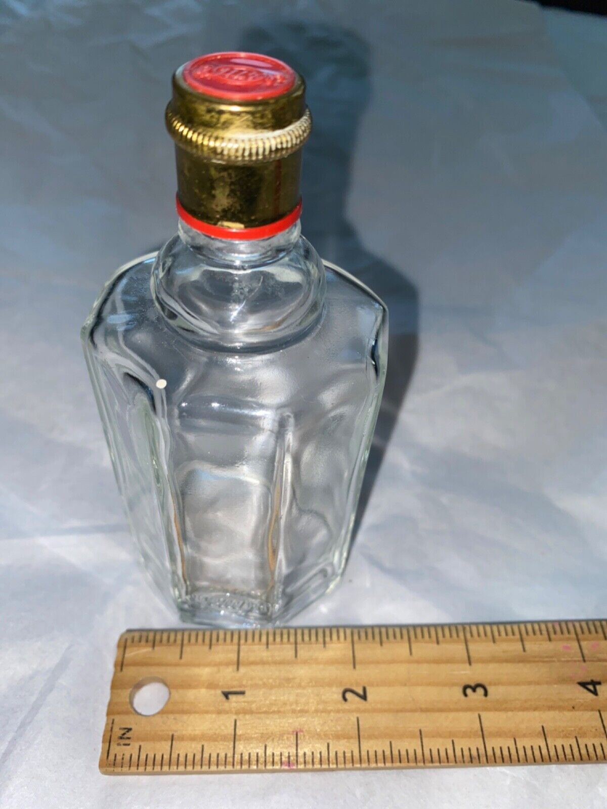 1930s Vintage Perfume 4711 Clear Cut Glass Bottle Decorative Collectible G816