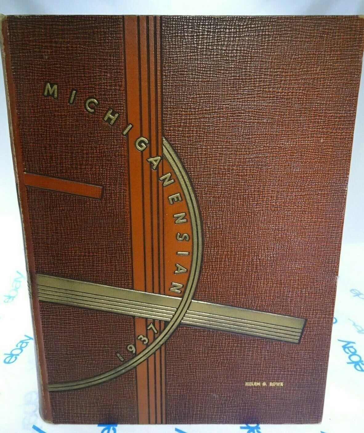 1937 Michiganensian University of Michigan Yearbook vol. 41 Ann Arbor SN