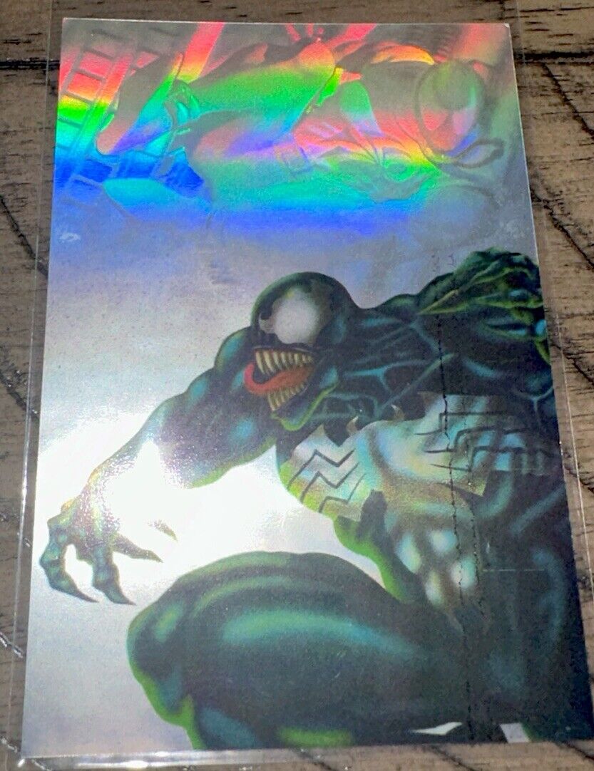 95 Fleer Ultra Spider-Man HoloBlast Venom Hologram, Grail ERROR Card Misprint