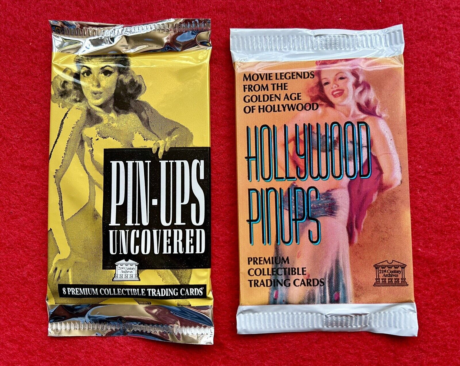 HOLLYWOOD PINUPS PIN-UPS UNCOVERED 2 NEW SEALED PACKS