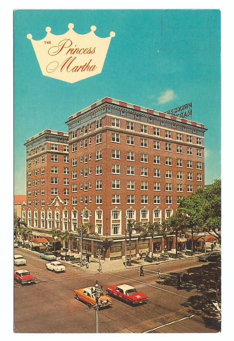 St Petersburg FL Postcard Florida Princess Martha Hotel